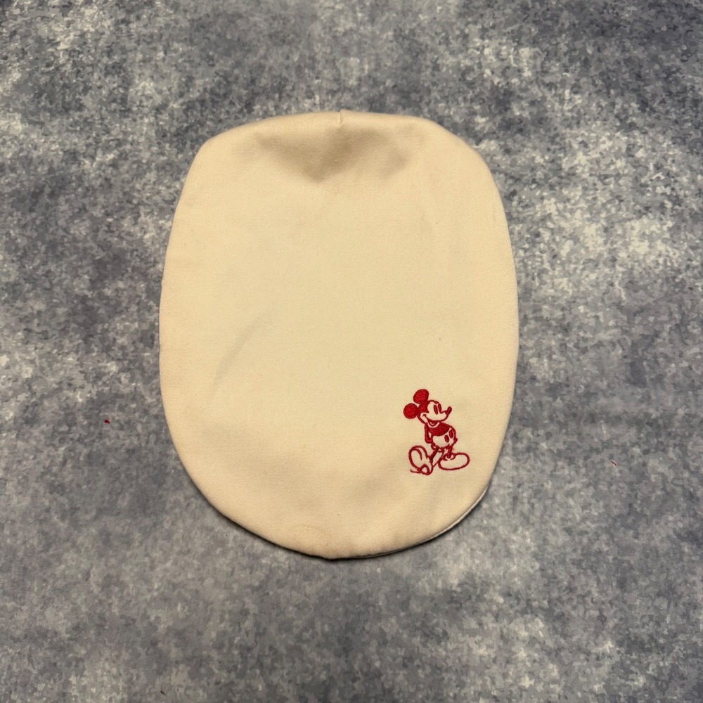 VTG Disney Mickey Mouse Flat Cap Hat Newsboy Driver Ivy Cream Made in USA L XL
